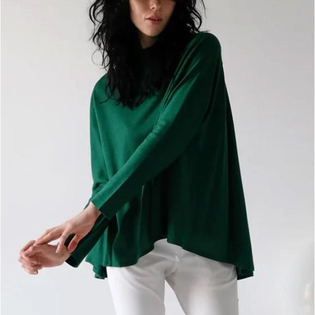 新品 COGTHEBIGSMOKE コグザビッグスモーク 24SS ABBY TOP ECO VISCOSE JERSEY バックフレア ロングスリーブTシャツ 10102-135-105-1 1 GRN |  | 02