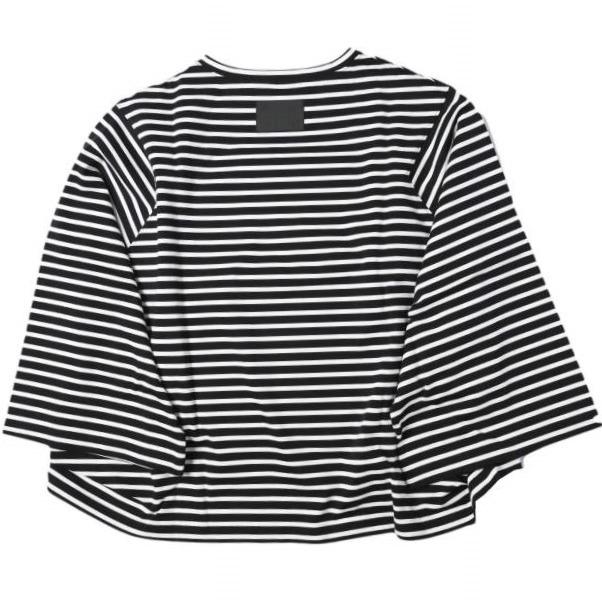新品 COGTHEBIGSMOKE コグザビッグスモーク 24AW KAMILA WIDE SLEEVE T-SHIRT ワイドスリーブ ボーダーTシャツ 11101-182-1128-1 1 BLACK |  | 01