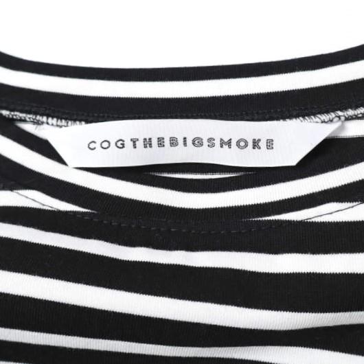 新品 COGTHEBIGSMOKE コグザビッグスモーク 24AW KAMILA WIDE SLEEVE T-SHIRT ワイドスリーブ ボーダーTシャツ 11101-182-1128-1 1 BLACK |  | 03
