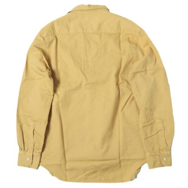 新品 Frank＆Eileen フランクアンドアイリーン EILEEN - ITALIAN COLOR DENIM ダメージ加工 スキッパーネック アイリーンシャツ XS YELLOW |  | 01