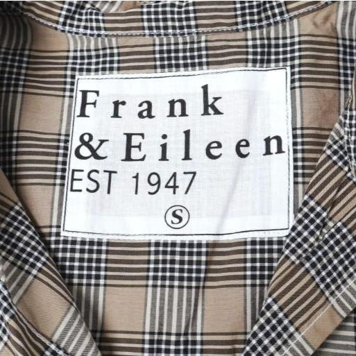新品 Frank＆Eileen フランクアンドアイリーン JOEDY BTSP スキッパーネック チェックシャツ 3610700087 S BROWN 長袖 定価39,600円 |  | 02