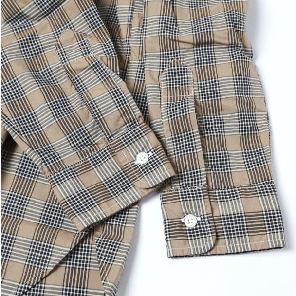 新品 Frank＆Eileen フランクアンドアイリーン JOEDY BTSP スキッパーネック チェックシャツ 3610700087 S BROWN 長袖 定価39,600円 |  | 04