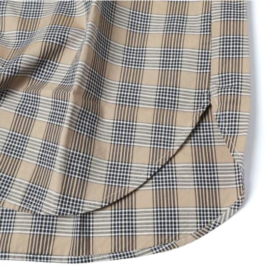 新品 Frank＆Eileen フランクアンドアイリーン JOEDY BTSP スキッパーネック チェックシャツ 3610700087 S BROWN 長袖 定価39,600円 |  | 05