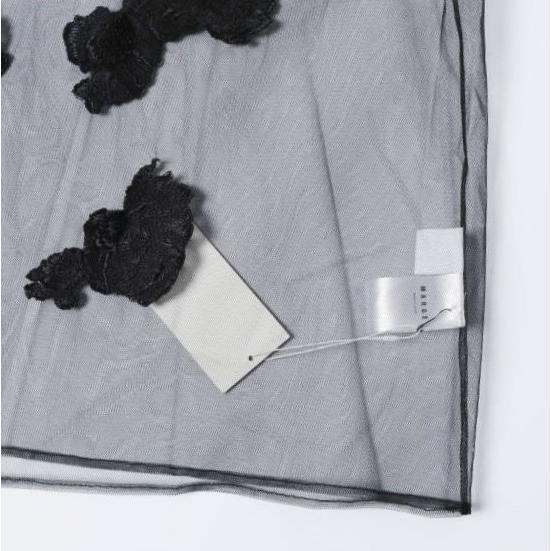 新品 MARGE マージ 24SS Tulle Embroidery P/O チュール フローラルエンブロイダリー プルオーバー 1007-0102-336 Free BLACK 定価63,800円 |  | 07