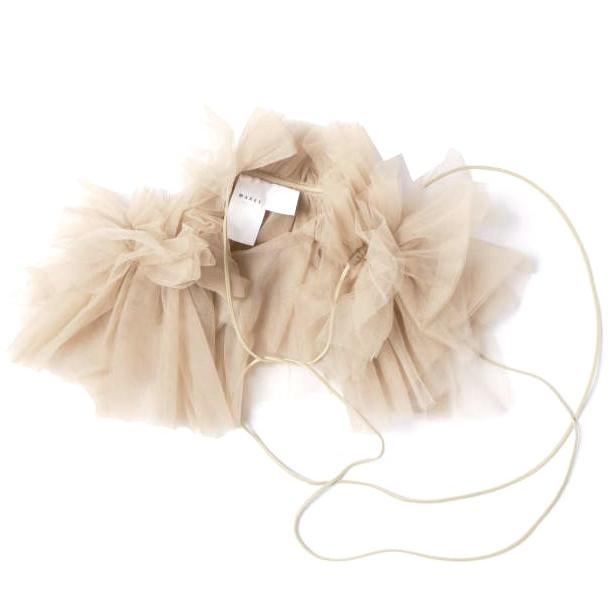 新品 MARGE マージ 24AW 日本製 tulle decorative collar チュール 付け襟 1008-0108-376 BEIGE 定価38,500円 g27196 |  | 02