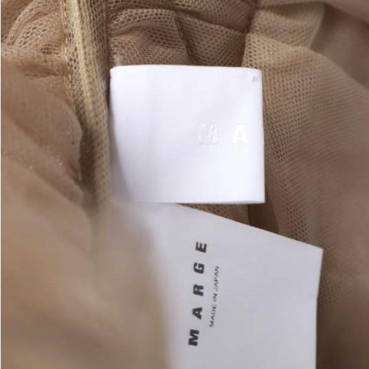 新品 MARGE マージ 24AW 日本製 tulle decorative collar チュール 付け襟 1008-0108-376 BEIGE 定価38,500円 g27196 |  | 07