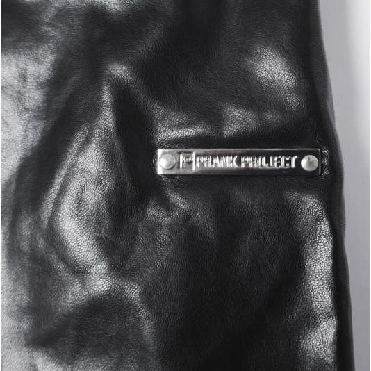 新品 PRANK PROJECT プランクプロジェクト 23AW Synthetic Leather Voluminous Wide Pants フェイクレザーボリュームワイドパンツ 34 BLACK |  | 05
