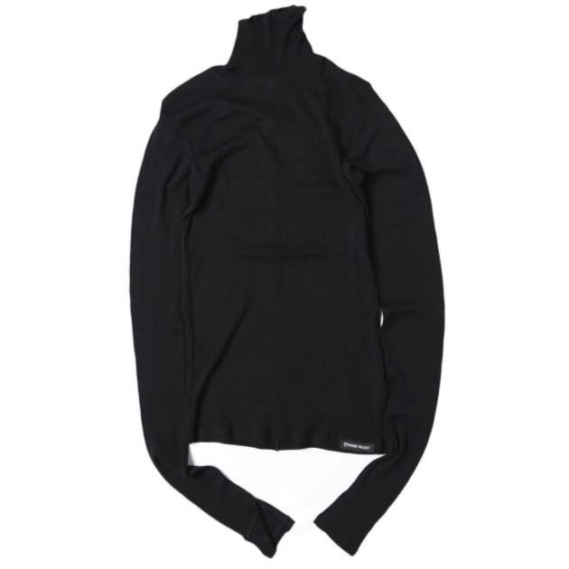新品 PRANK PROJECT プランクプロジェクト 25AW Pure Merino Wool Turtleneck Top ピュアメリノウールタートルトップ 31252415102 BLACK | 
