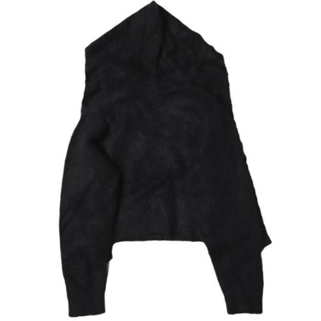 新品 PRANK PROJECT プランクプロジェクト 25AW Alpaca Blend 2-Way Hoodie アルパカブレンド2WAYフーディ 31252365612 Free BLACK ニット |  | 03