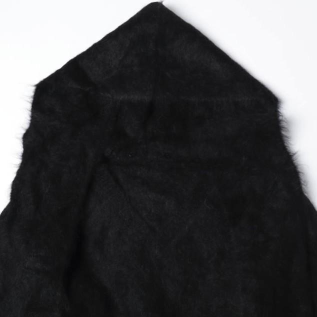 新品 PRANK PROJECT プランクプロジェクト 25AW Alpaca Blend 2-Way Hoodie アルパカブレンド2WAYフーディ 31252365612 Free BLACK ニット |  | 05