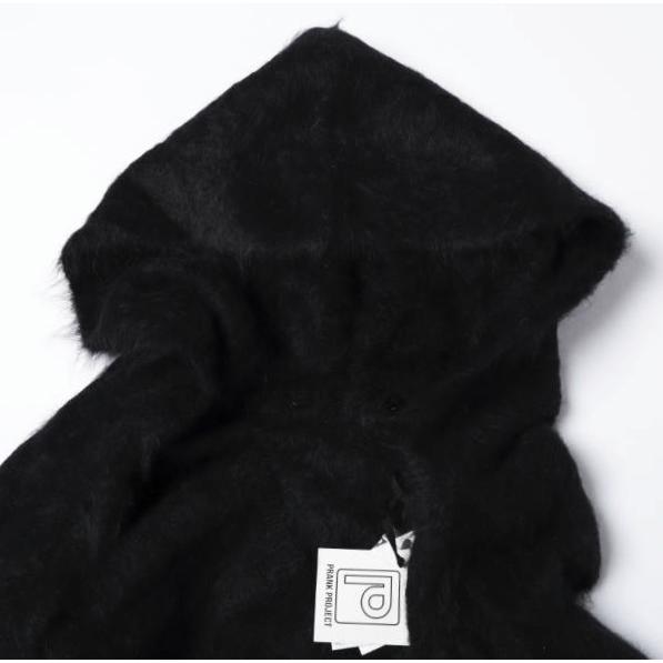 新品 PRANK PROJECT プランクプロジェクト 25AW Alpaca Blend 2-Way Hoodie アルパカブレンド2WAYフーディ 31252365612 Free BLACK ニット |  | 06