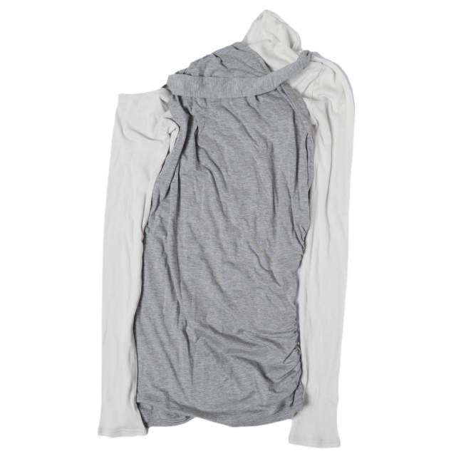 新品 PRANK PROJECT プランクプロジェクト 25SS One Shoulder Layered Top ワンショルレイヤードトップ 31251415605 GRAY カットソー 3P | 