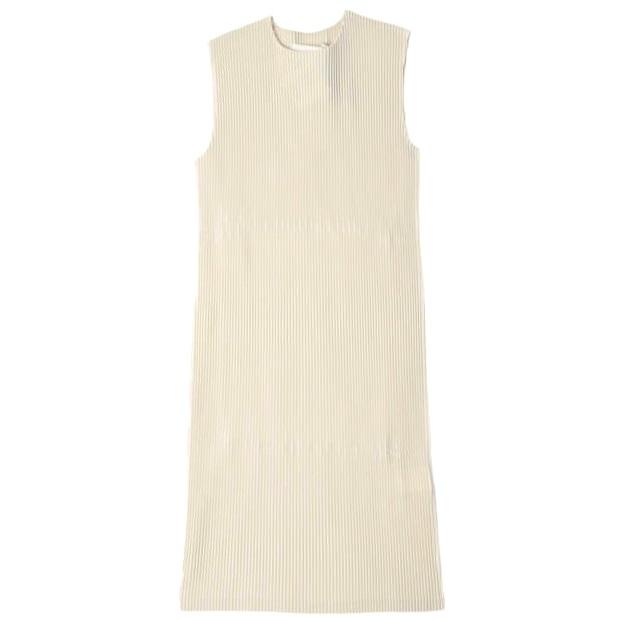 新品 PRANK PROJECT プランクプロジェクト 25AW Pleated Dress プリーツドレス 31252266201 IVORY ノースリーブ レイヤード ワンピース |  | 04