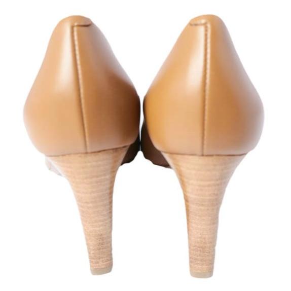 新品 PELLICO ペリーコ イタリア製 6005 MAIA 80 SA チャンキーヒール オープントゥパンプス 36(23cm) CAMEL 定価52,800円 8cmヒール |  | 03