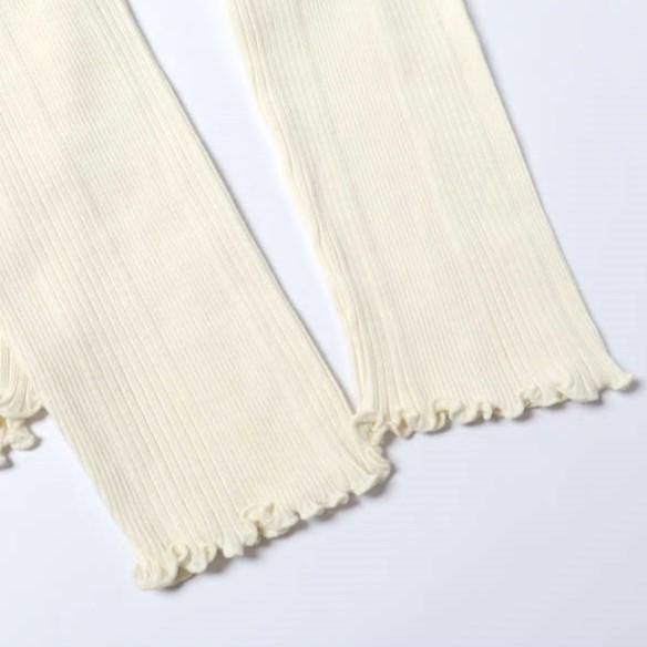 新品 HAKUJI ハクジ 日本製 Random Rib LS PO コットンシルク Vネックロングスリーブカットソー H021946 Free IVORY 長袖 トップス g27225 |  | 05
