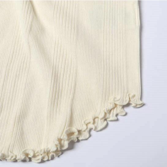 新品 HAKUJI ハクジ 日本製 Random Rib LS PO コットンシルク Vネックロングスリーブカットソー H021946 Free IVORY 長袖 トップス g27225 |  | 06
