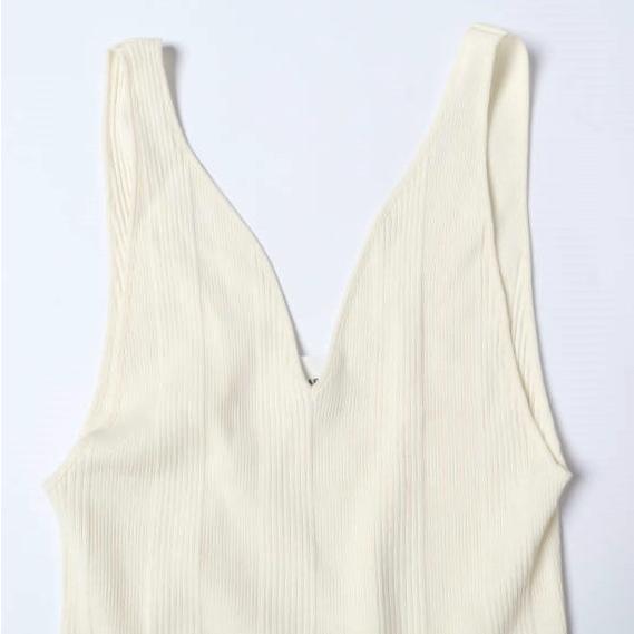新品 HAKUJI ハクジ 日本製 Random Rib Tanktop コットンシルク ランダムリブ タンクトップ H232240 Free IVORY トップス g27226 |  | 04