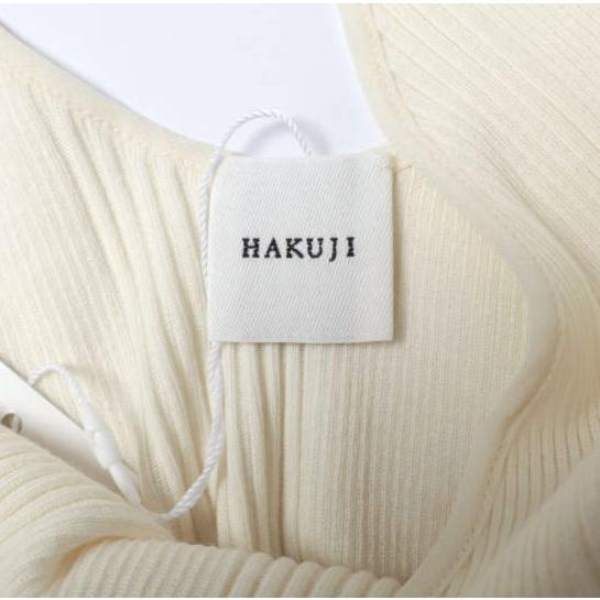 新品 HAKUJI ハクジ 日本製 Random Rib Tanktop コットンシルク ランダムリブ タンクトップ H232240 Free IVORY トップス g27226 |  | 06