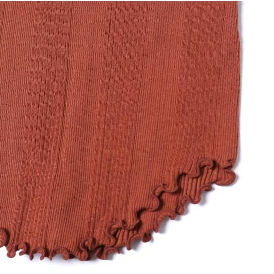 新品 HAKUJI ハクジ 日本製 Random Rib LS PO コットンシルク Vネックロングスリーブカットソー H022093 Free BROWN 長袖 トップス g27228 |  | 05