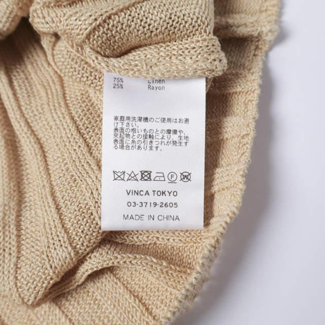 新品 HAKUJI ハクジ リネンレーヨンリブトップス H532172 Free LIGHT BEIGE セーター ノースリーブニット トップス g27231 |  | 07