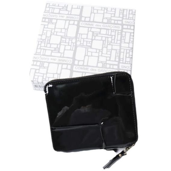 新品 Wallet COMME des GARCONS ウォレット コムデギャルソン REVERSED HEM リバースドヘム 二つ折り財布 8Z-R121-051 / SA2100RH BLACK | 