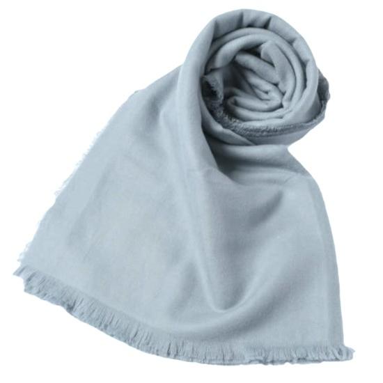 新品 THROW スロー 日本製 HANNAH ライトリネンウールカシミヤストール TH212-S01 BLUE 定価28,600円 g27237 | 