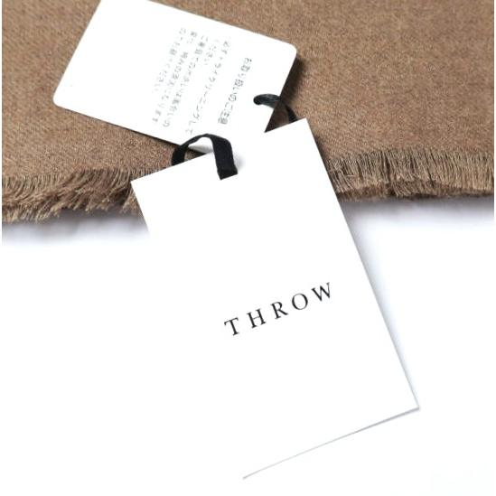 新品 THROW スロー 日本製 HANNAH ライトリネンウールカシミヤストール TH212-S01 BROWN 定価28,600円 g27239 |  | 03