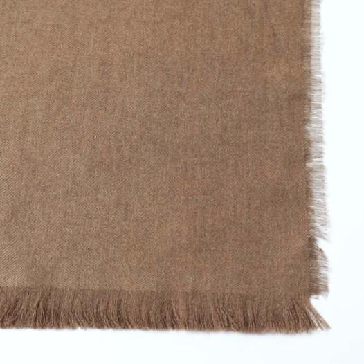 新品 THROW スロー 日本製 HANNAH ライトリネンウールカシミヤストール TH212-S01 BROWN 定価28,600円 g27239 |  | 06