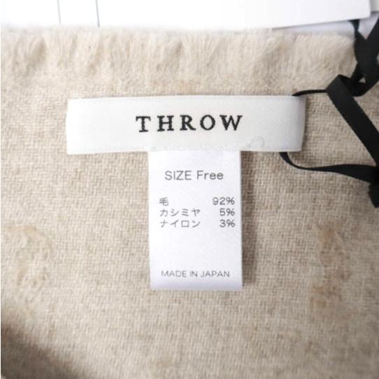 新品 THROW スロー 日本製 ELENA W/C Boucle Dot ブークレドットストール TH212-S13 BEIGE 定価36,300円 マフラー g27242 |  | 05