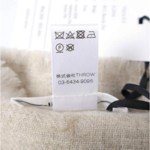 新品 THROW スロー 日本製 ELENA W/C Boucle Dot ブークレドットストール TH212-S13 BEIGE 定価36,300円 マフラー g27242 |  | 08
