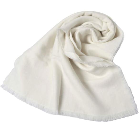 新品 THROW スロー 日本製 ELENA W/C Boucle Dot ブークレドットストール TH212-S13 WHITE 定価36,300円 マフラー g27243 | 