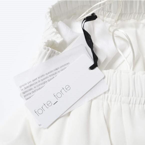 新品 forte_forte フォルテ フォルテ イタリア製 10660 my pants レーヨンテーパードイージーパンツ 871-81517 1(M) WHITE 定価69,300円 |  | 02