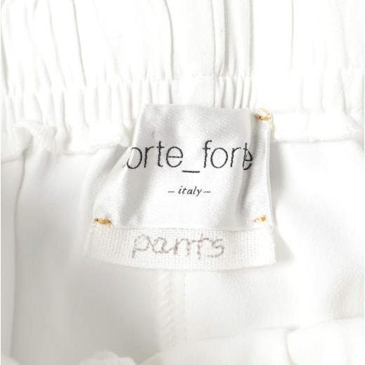 新品 forte_forte フォルテ フォルテ イタリア製 10660 my pants レーヨンテーパードイージーパンツ 871-81517 1(M) WHITE 定価69,300円 |  | 03