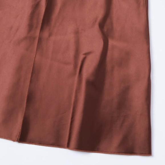 新品 forte_forte フォルテ フォルテ イタリア製 ストレッチサテン ミディスカート 10640 my skirt 871-81600 1(M) Chocolate 定価75,900円 |  | 07