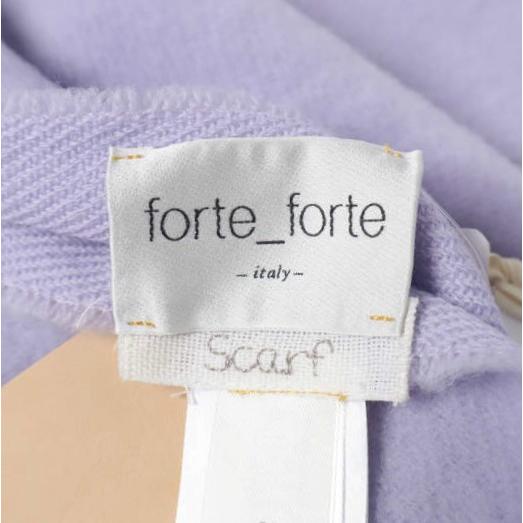 新品 forte_forte フォルテ フォルテ 10770 my scalf ニットカラーマフラー 871-88406 PURPLE 定価47,300円 フリンジ ウール 大判 |  | 07