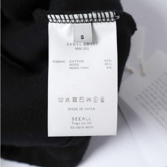 新品 SEEALL シーオール 25AW CROPPED BUGGY SWEAT PANTS ヤクウール クロップドバギースウェットパンツ SAW51 SW903 MM-001 S BLACK |  | 07
