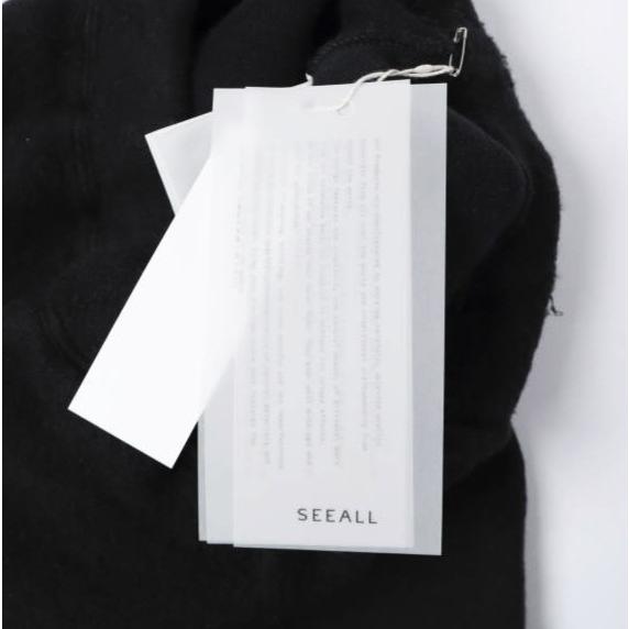 新品 SEEALL シーオール 25AW SWEAT BUGGY PANTS ヤクウール バギースウェットパンツ SAU51 SW983 MM-001 １ BLACK 定価46,200円 イージー |  | 02