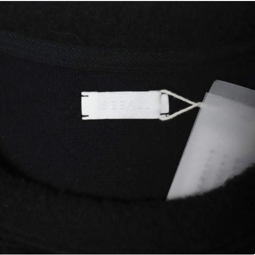 新品 SEEALL シーオール 25AW 日本製 SLIT SLEEVE SWEAT ヤクウール スリットスリーブスウェット SAW51 SW901 MM-001 M BLACK 定価40,700円 |  | 03