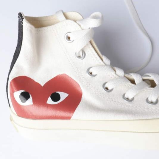 新品 PLAY COMME des GARCONS x CONVERSE ALL STAR CHUCK TAYLOR HI 