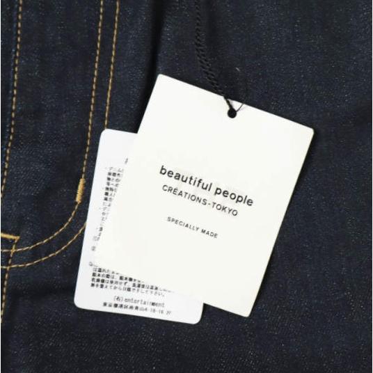 新品 beautiful people ビューティフルピープル selvage denim 5pocket woman fits セルビッチデニム ウーマンフィット 1000105086 34 |  | 03