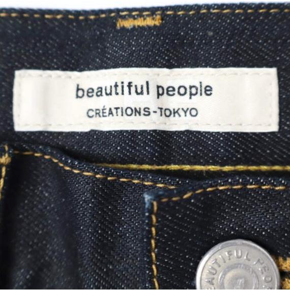 新品 beautiful people ビューティフルピープル selvage denim 5pocket woman fits セルビッチデニム ウーマンフィット 1000105086 34 |  | 04
