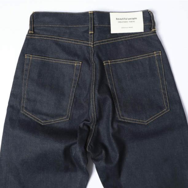 新品 beautiful people ビューティフルピープル selvage denim 5pocket woman fits セルビッチデニム ウーマンフィット 1000105086 34 |  | 07