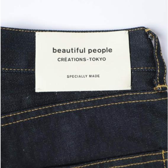 新品 beautiful people ビューティフルピープル selvage denim 5pocket woman fits セルビッチデニム ウーマンフィット 1000105086 34 |  | 08
