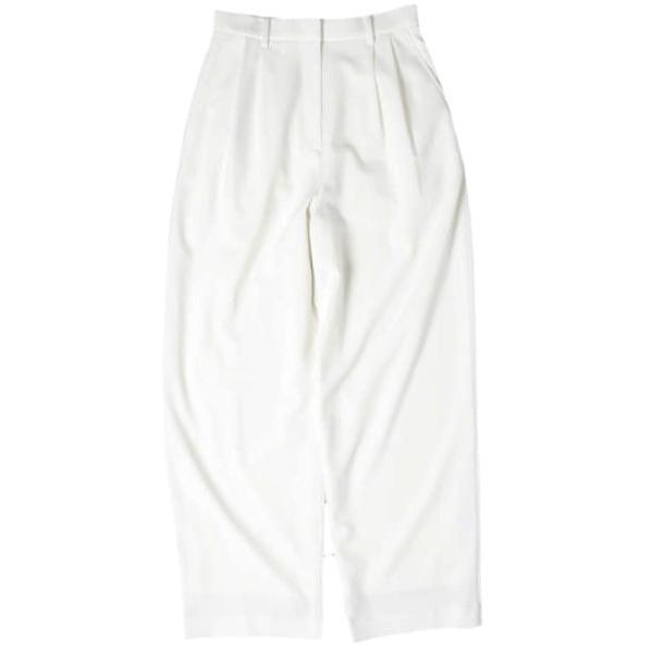 新品 CLANE クラネ BASIC TUCK PANTS ベーシックタックパンツ 14110-7202 1 WHITE 2タック ワイド ボトムス g27276 | 