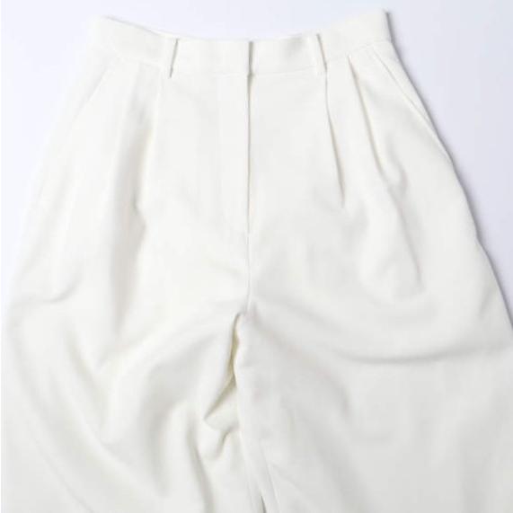 新品 CLANE クラネ BASIC TUCK PANTS ベーシックタックパンツ 14110-7202 1 WHITE 2タック ワイド ボトムス g27276 |  | 05