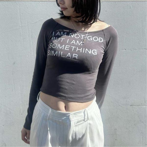 Praying プレイング 25SS Not God Top ボートネックロングスリーブTシャツ PRAY24046-B S GRAY 長袖 カットソー トップス g27283 |  | 02