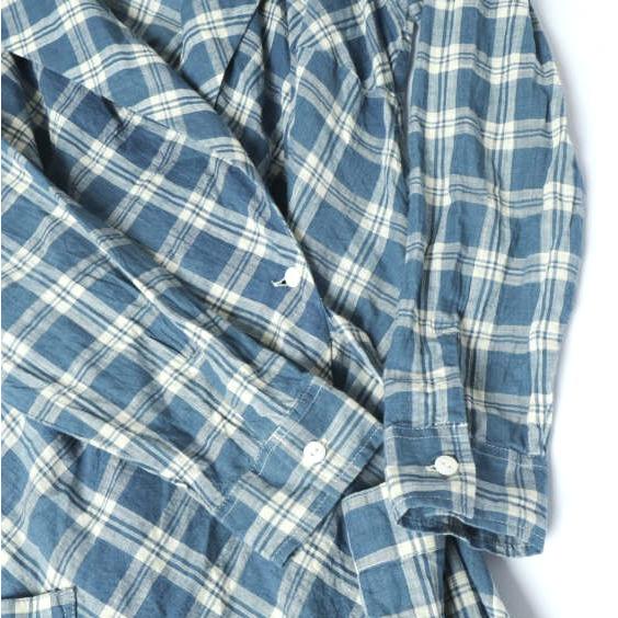RRL ダブルアールエル プラッドコットンボイルラップドレス 282900650001 1 Blue Double RL レディース チェック ワンピース 定価72,600円 |  | 05