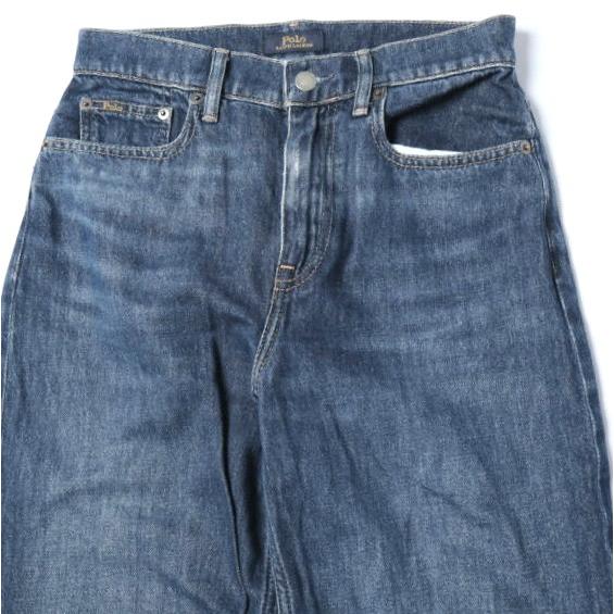 POLO RALPH LAUREN ポロ・ラルフローレン ハイライズワイドレッグジーンズ 25 INDIGO 定価40,700円 ジップフライ デニムパンツ ボトムス |  | 04