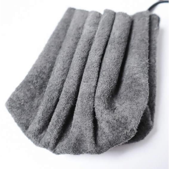 Hender Scheme エンダースキーマ air dimple ネックストラップ型 巾着 DARK GRAY ピッグスエード ネックレス アクセサリー g27316 |  | 05