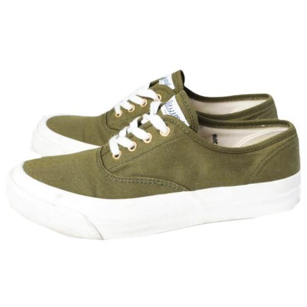 MAISON KITSUNE メゾンキツネ 日本製 CANVAS SNEAKERS キャンバススニーカー 36(22.5cm) OLIVE スニーカー シューズ g27322 |  | 01